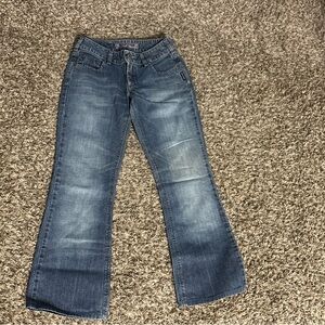 Vintage Silver Jeans Womens 27x34 Blue Flared Boot Low Rise Y2K Canada Made